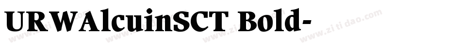 URWAlcuinSCT Bold字体转换